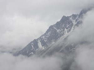 Ascending towards Base Camp