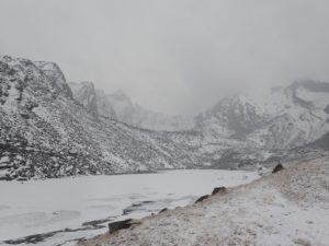 Base Camp next to the lake below Rayung Li