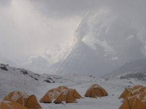 Base Camp in snow